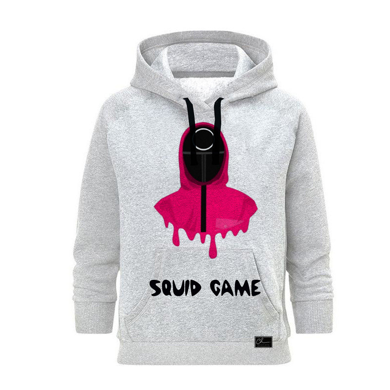 هودی زنانه مدل squid game کد B58 رنگ طوسی