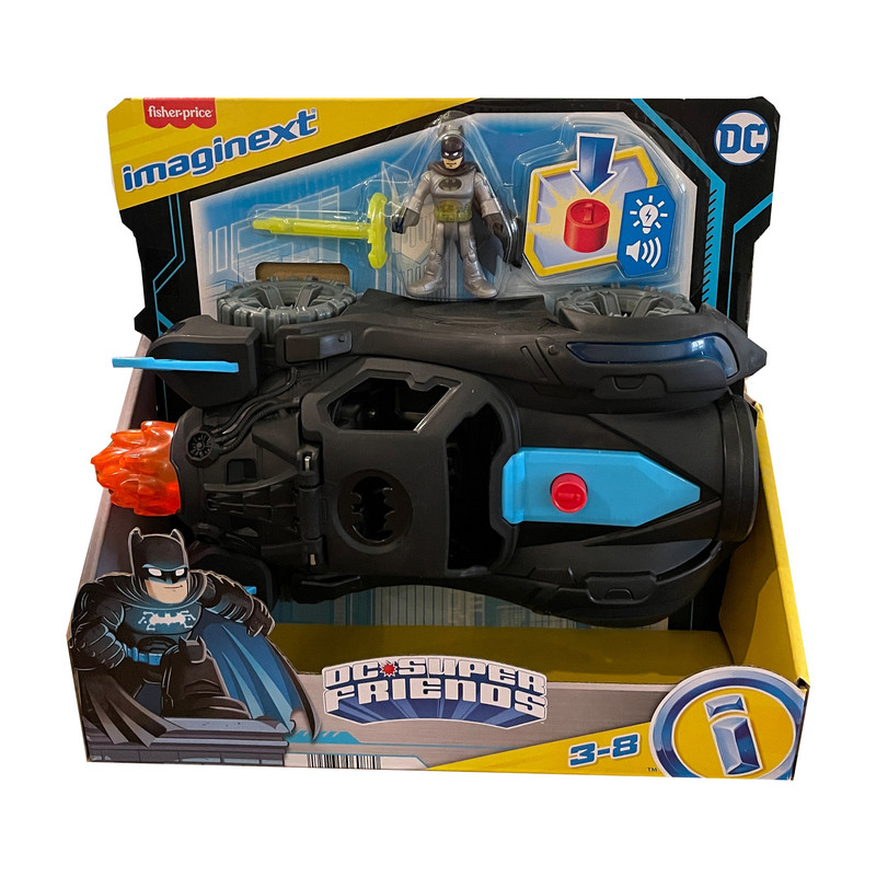 ماشین بازی فیشر پرایس مدل Imaginext DC Super Friends Batman کد HGX96