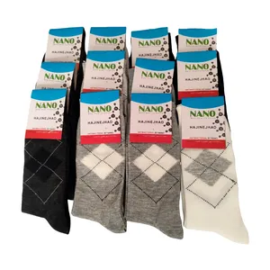 جوراب ساق بلند مردانه مدل j10 بسته 12 عددی