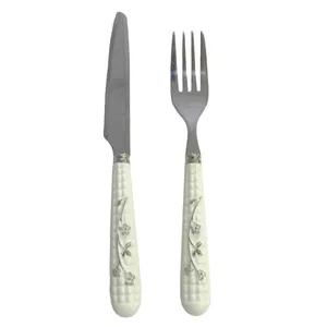 سرویس کارد و چنگال میوه خوری 12 پارچه هپی فمیلی کد NH31