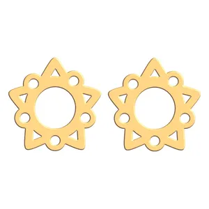 گوشواره طلا 18 عیار زنانه فرشته مدل اسلیمی WEL-000076