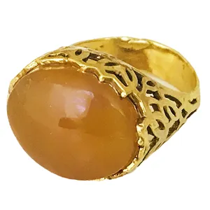 انگشتر نقره زنانه مدل دستساز عقیق یمنی