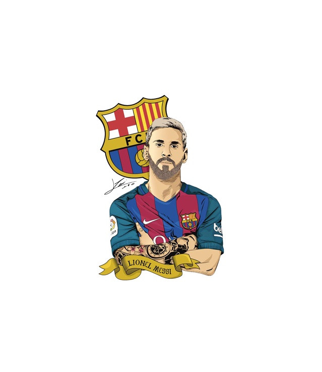 استیکر تزئینی موبایل و تبلت لولو مدل MESSI کد 103