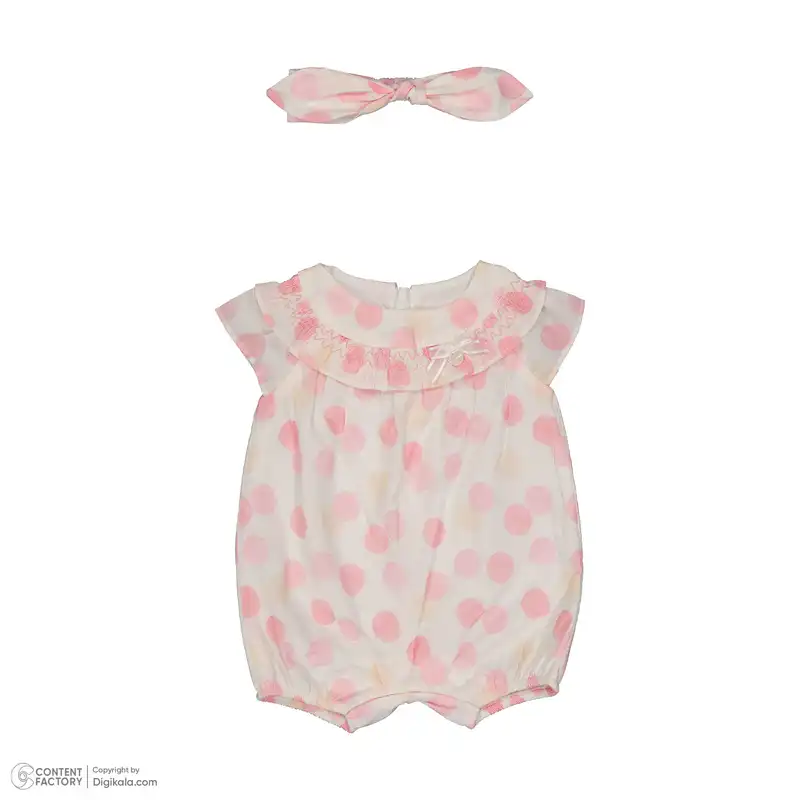 ست سرهمی و هدبند نوزادی ایندیگو مدل 140211090