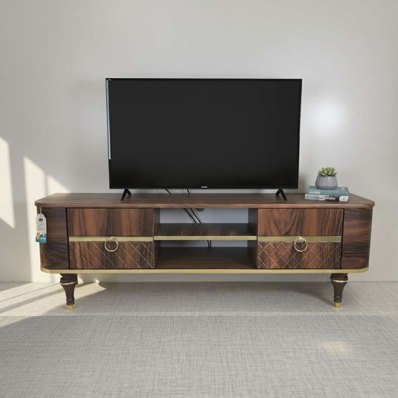 میز تلویزیون آرچین چوب مدل درنا مناسب برای تلویزیون تا 49 اینچ