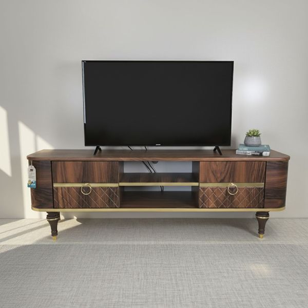 میز تلویزیون آرچین چوب مدل درنا مناسب برای تلویزیون تا 49 اینچ