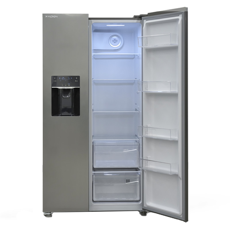 یخچال فریزر ساید بای ساید 28 فوت ایکس ویژن مدل HS600-WI/SI
