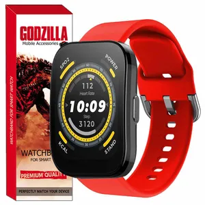 بند گودزیلا مدل Silicon-SQ مناسب برای ساعت هوشمند امیزفیت Bip 5