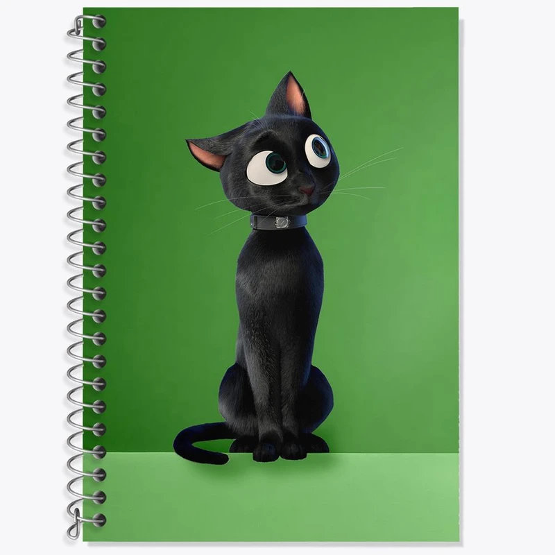 دفتر زبان 50 برگ خندالو مدل دو خط طرح انیمیشن شانس لاک Luck کد 26042