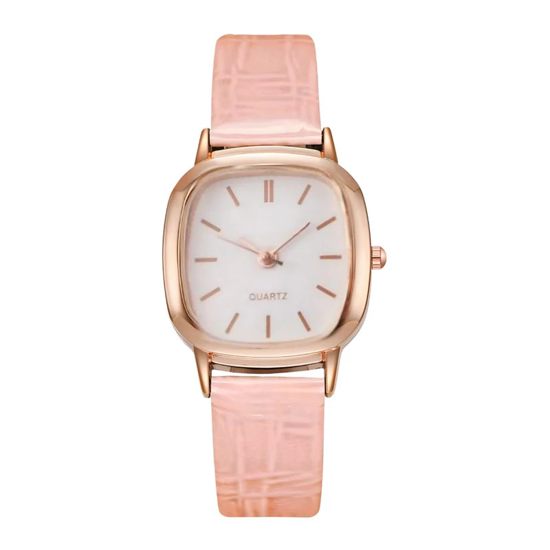 ساعت مچی عقربه‌ای کوارتز زنانه مدل مینیمال کلاسیک بند چرم کد ۳