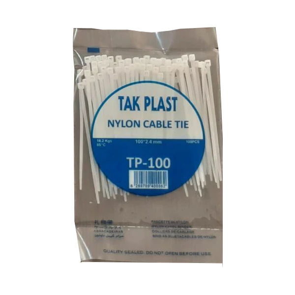 بست کمربندی مدل TAKPLAST-100CM بسته 100 عددی