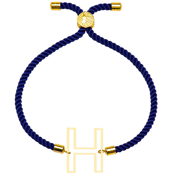 دستبند طلا 18 عیار زنانه الن نار مدل طرح H ELN101352