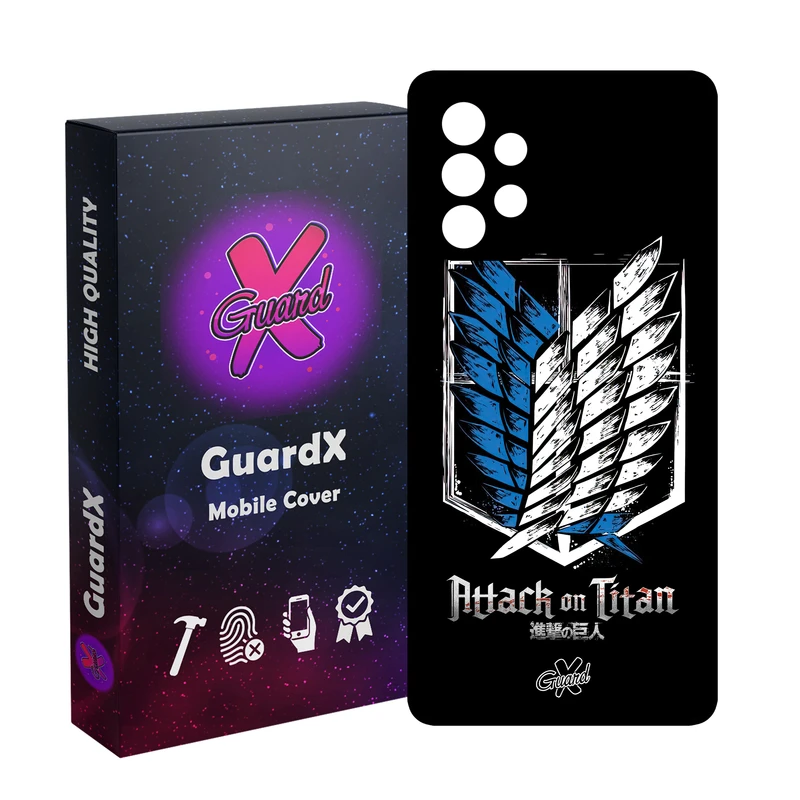 کاور گارد ایکس طرح Attack on Titan Anime مدل Glass10448 مناسب برای گوشی موبایل سامسونگ Galaxy A72