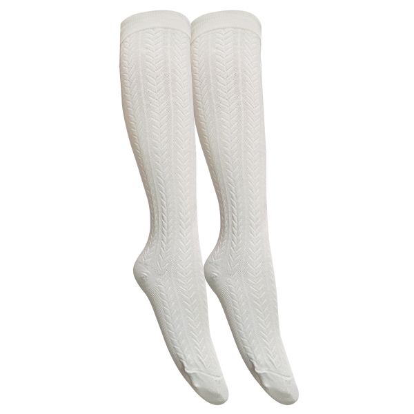 جوراب ساق بلند زنانه تن پوش هنگامه مدل زیر زانو گل برجسته کد WI22 - - 1