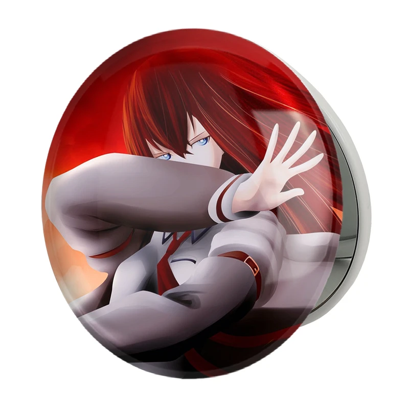 آینه جیبی خندالو طرح کوریسو ماکیسه انیمه اشتاینز گیت مدل تاشو کد 17504 