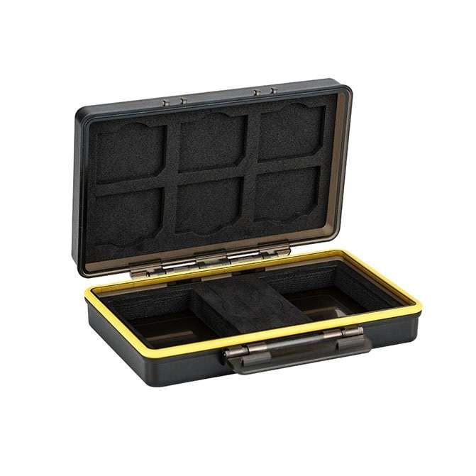 کیف محافظ باتری و کارت حافظه جی جی سی مدل BC-3LPE6 مناسب برای دوربین کانن LP-E6/E6N کیف محافظ باتری و کارت حافظه جی جی سی مدل BC-3LPE6 مناسب برای دوربین کانن LP-E6/E6N