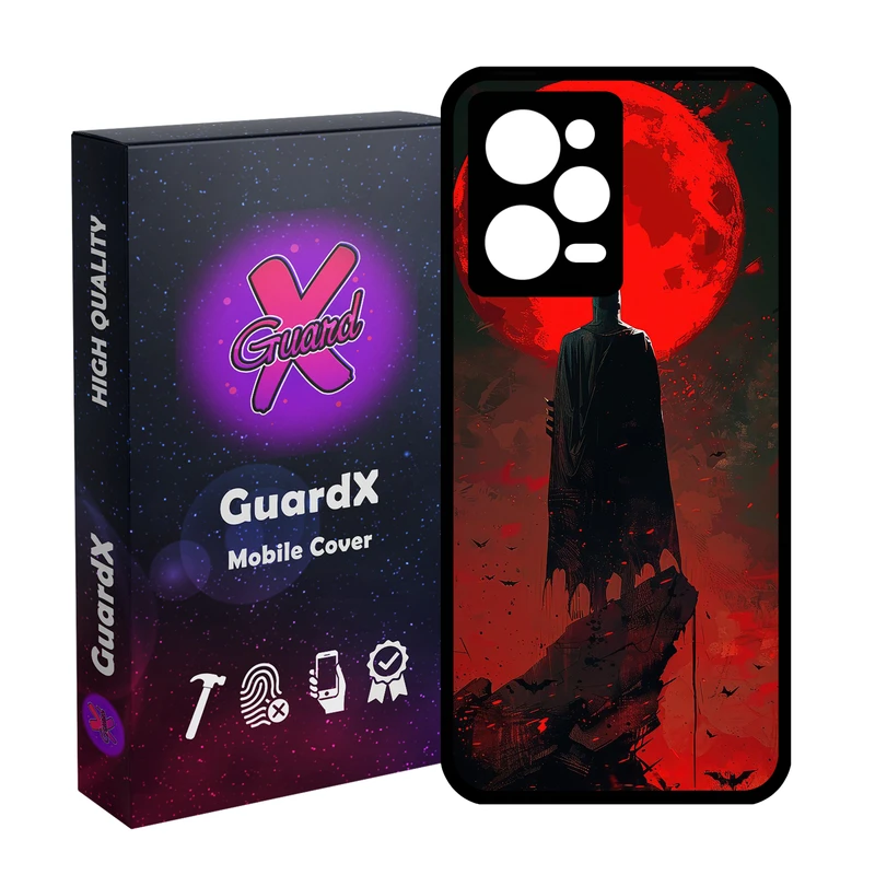 کاور گارد ایکس طرح بتمن مدل Glass10815 مناسب برای گوشی موبایل شیائومی Redmi Note 12 Pro 5G/Poco X5 Pro 5G/Note 12 Pro Speed