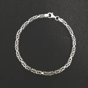 دستبند نقره مردانه مدل TBSKRALDAS22