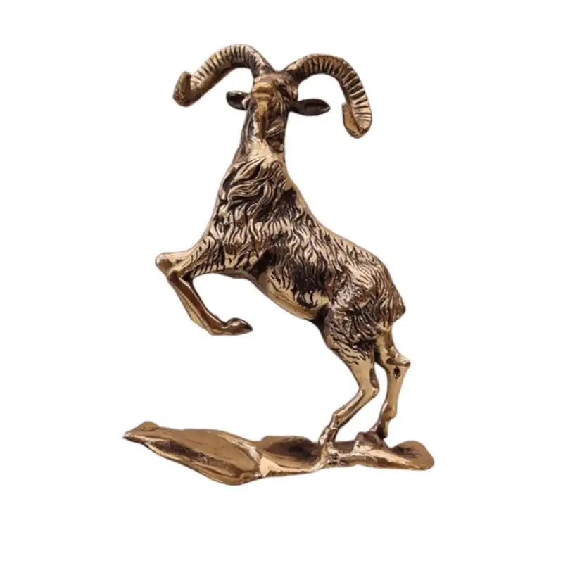 مجسمه برنجی مدل بز کوهی کد H-2075