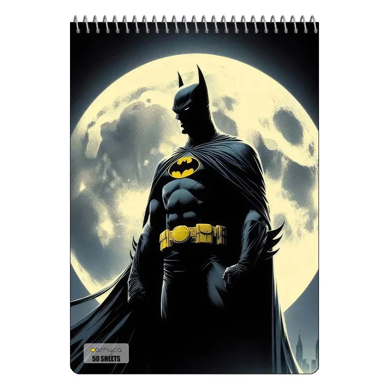 دفتر نقاشی 50 برگ سیمی کارنیکا طرح بتمن Batman کد 64360