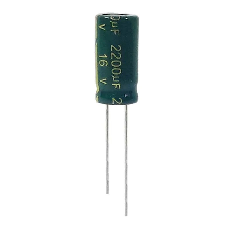 خازن الکترولیت 2200 میکروفاراد 16ولت ان جی ای مدل TEC-22216
