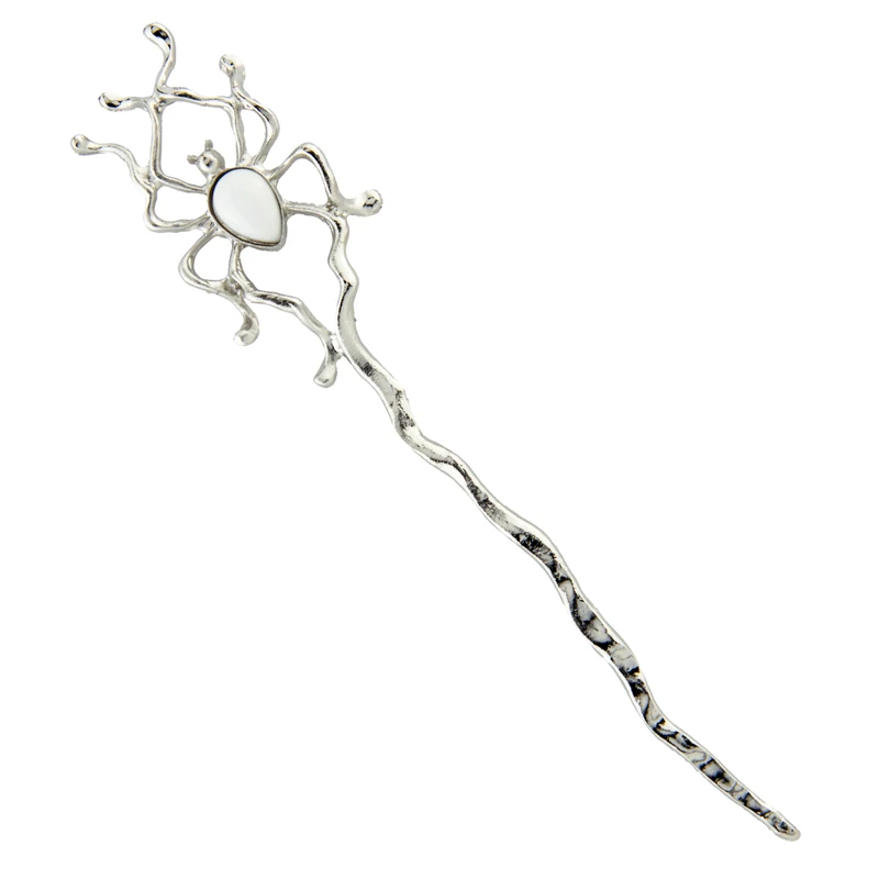 گیره مو زنانه مدل کانزاشی طرح عنکبوت کد 1994