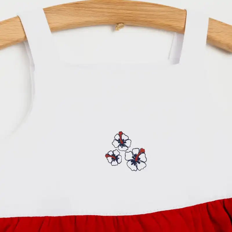 ست تاپ و شلوار دخترانه ببک مدل ملوان dkk-mlv01