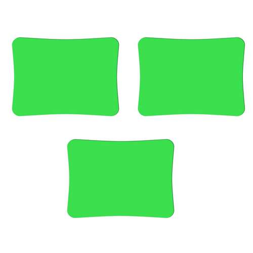 تخته چوب مدل کاردستی طرح یک رو کد G3040 بسته 3 عددی