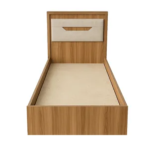 تخت خواب یک‌نفره ملامینه مدل ۴۰۴۷ سایز ۹۰×۲۰۰ سانتی‌متر