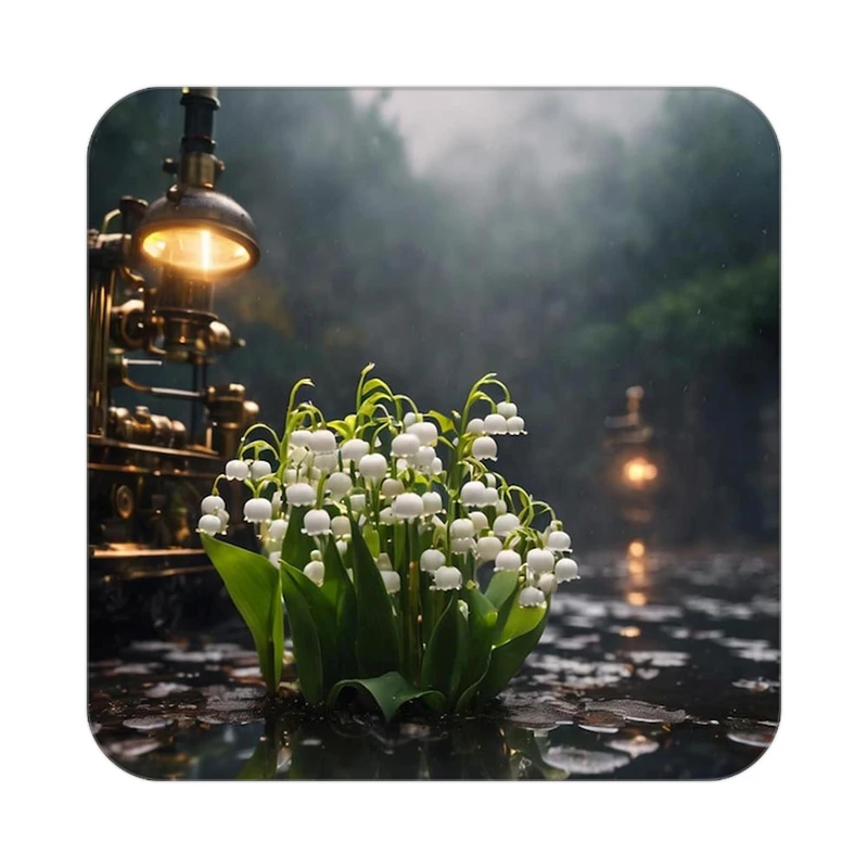 زیر لیوانی کاکتی طرح گل مدل mp17827