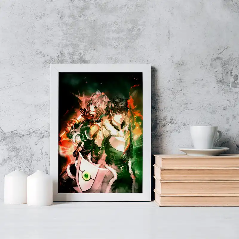 تابلو خندالو مدل نائوفومی و رافتالیا انیمه ظهور قهرمان سپر کد 15965