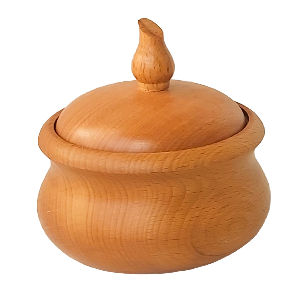 قندان چوبی مدل لبه دار GH01