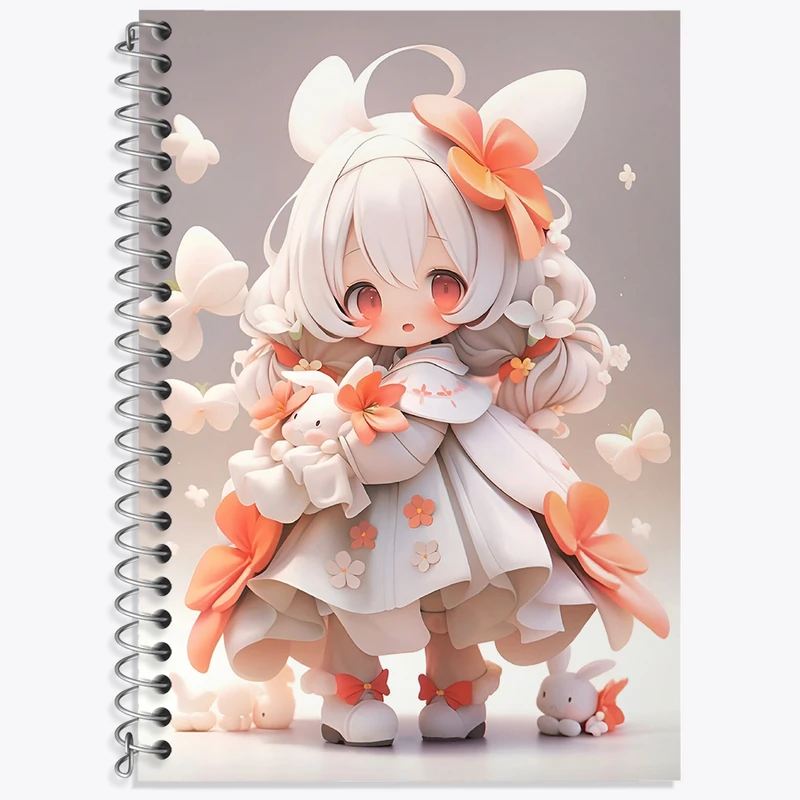 دفتر لغت 50 برگ خندالو طرح دخترانه کیوت کد N4418