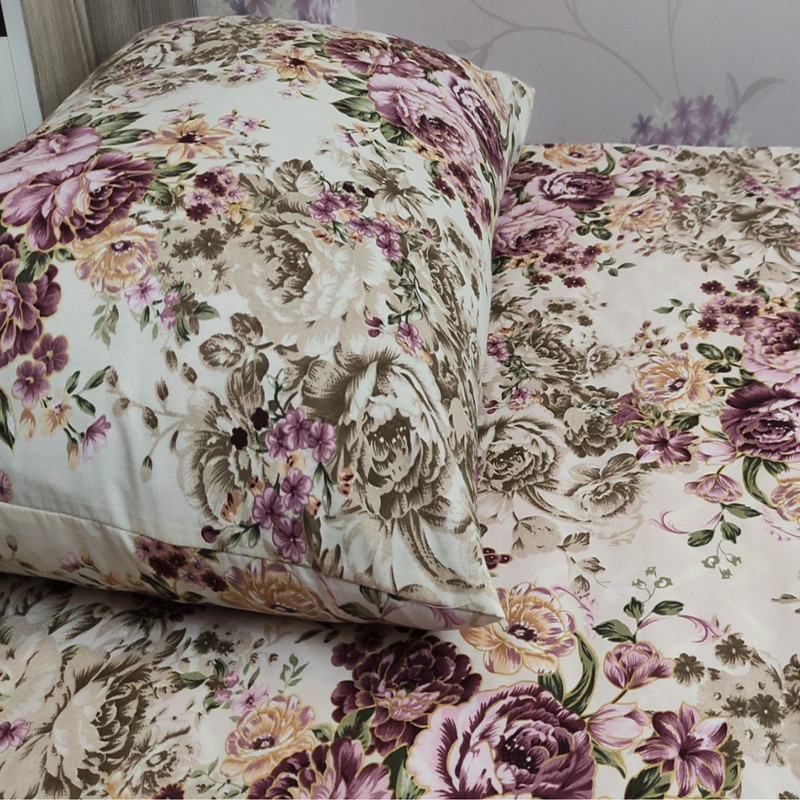 سرویس ملحفه روژان خواب مدل Roz1 یک نفره ۲ تکه