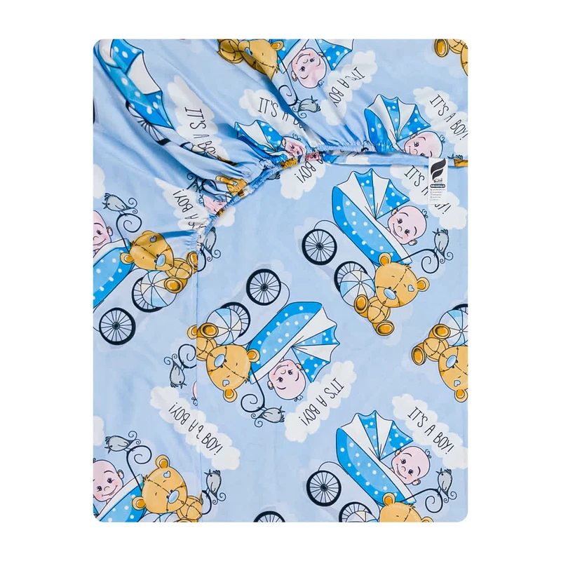 ملحفه میکرو آدنو مدل Baby کد CH163 یک نفره سایز 80x180 سانتی متر