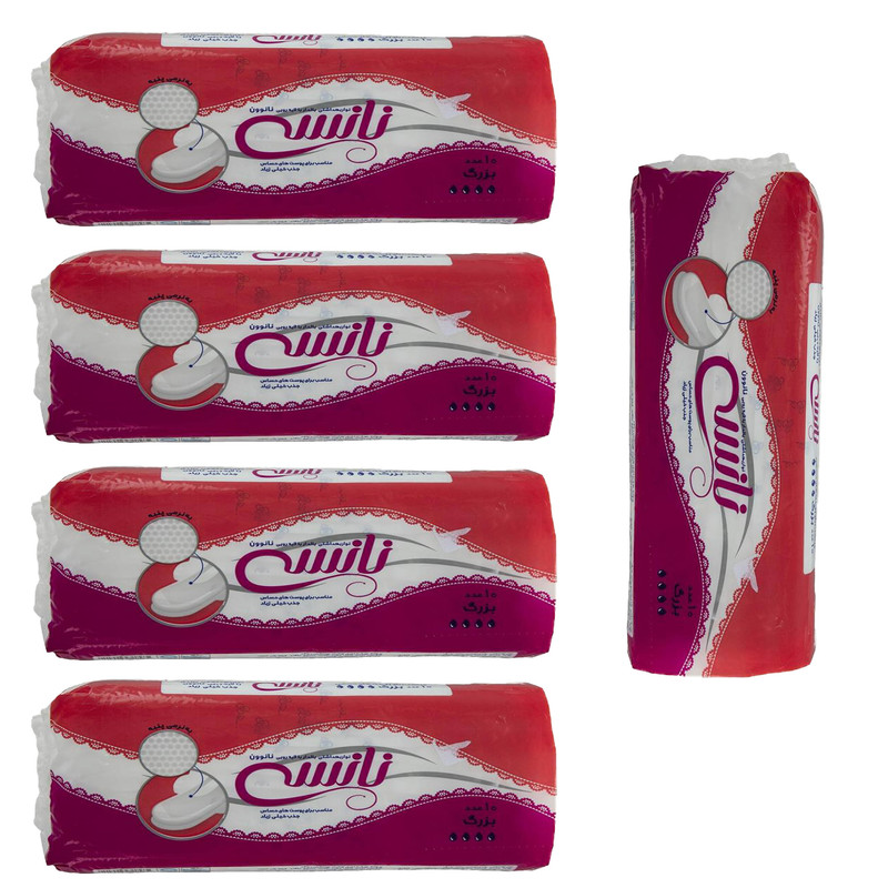 نوار بهداشتی نانسی مدل پنبه ای مجموعه 5 عددی