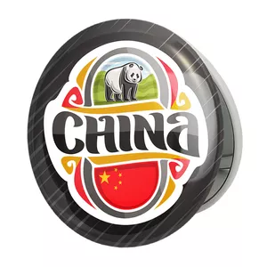 آینه جیبی خندالو طرح پرچم چین مدل تاشو کد 20576 