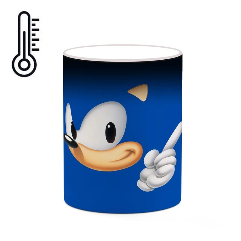 ماگ حرارتی کاکتی مدل بازی سونیک Sonic The Hedgehog کد mgh30219