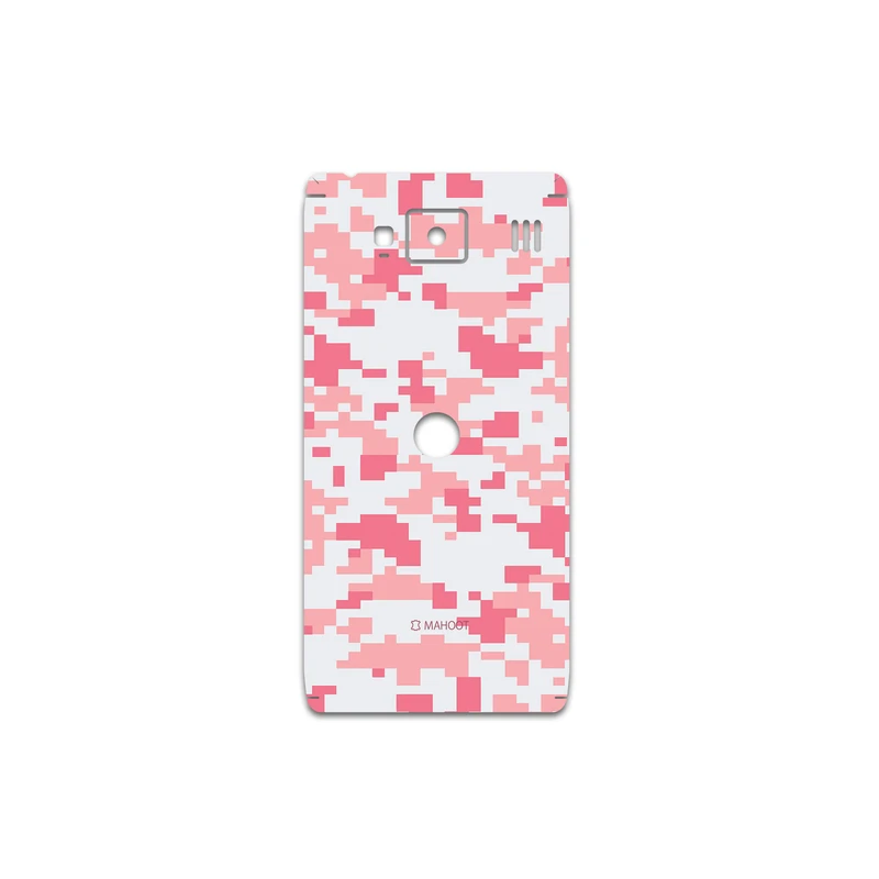 برچسب پوششی ماهوت مدل Army-Pink-pixel مناسب برای گوشی موبایل موتورولا droid razr hd