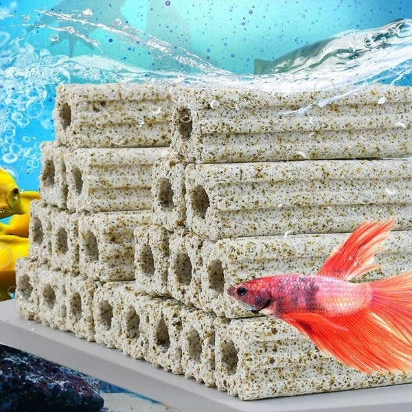 سرامیک آکواریوم آکوا مدل بلوک میکرو متخلخل Bio Block مجموعه دو عددی