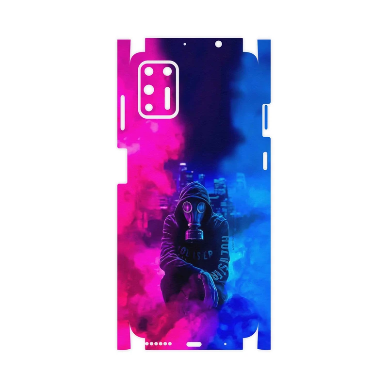 برچسب پوششی ماهوت مدل Smoke Rainbow Digital Art 2-FullSkin مناسب برای گوشی موبایل موتورولا Moto G9 Plus