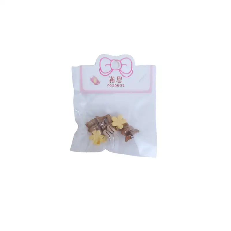 کلیپس مو زنانه مدل مینی طرح گل مجموعه 6 عددی