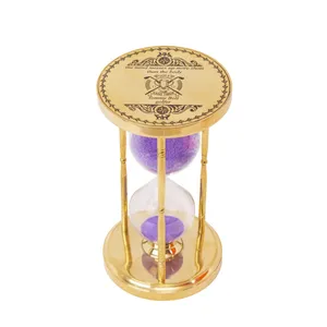 دکوری برنجی مدل ساعت شنی کد 8404