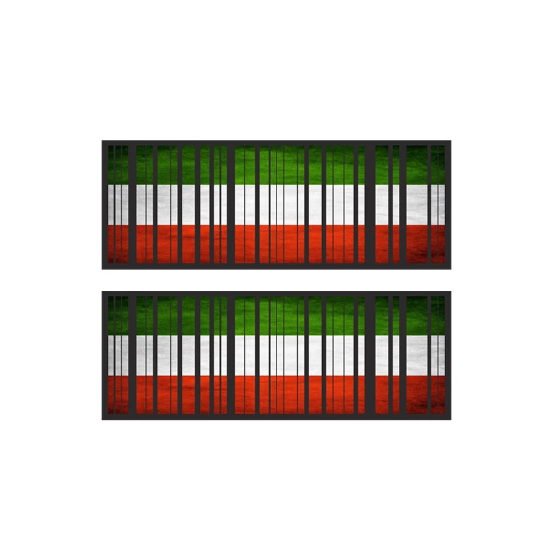  برچسب بدنه خودرو رایسان طرح لچکی ایران کد SL054 بسته دو عددی