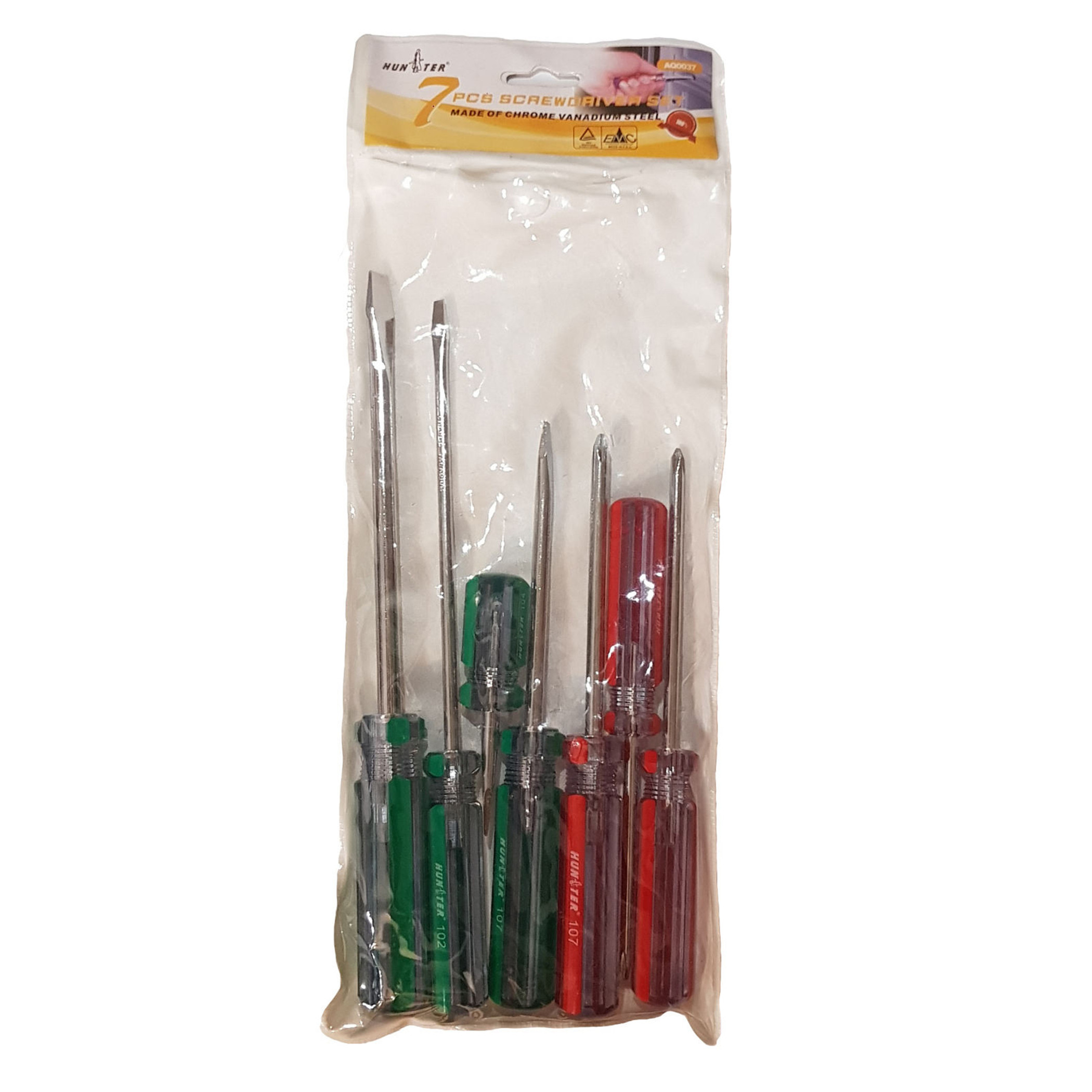پیچ گوشتی هانتر مدل DI-0037 مجموعه 7 عددی پیچ گوشتی هانتر مدل DI-0037 مجموعه 7 عددی