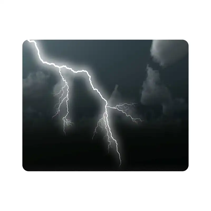 ماوس پد اطلس آبی طرح  رعد و برق  مدل T7129