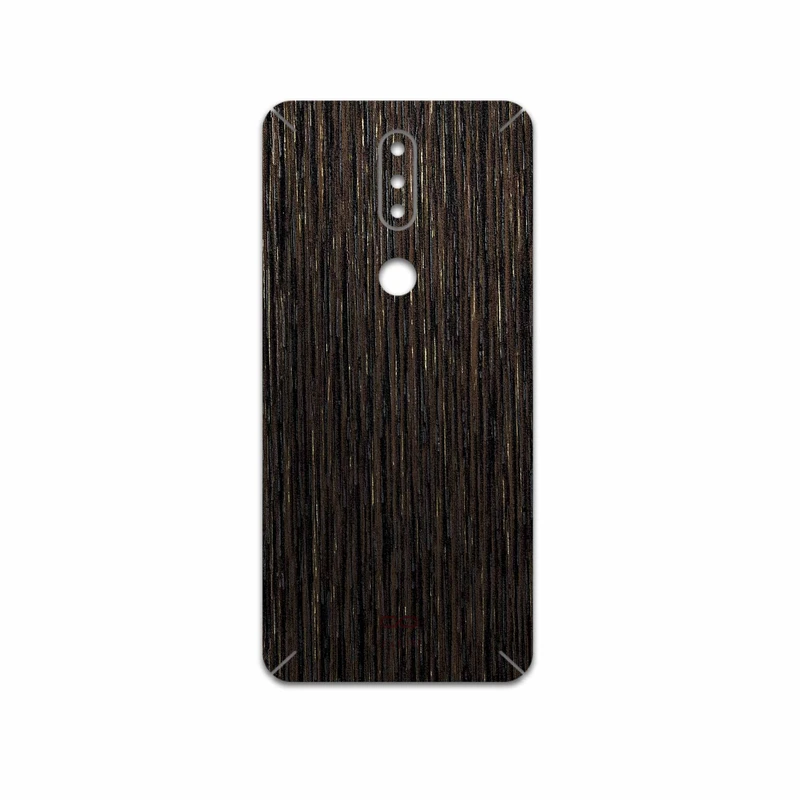 برچسب پوششی ماهوت مدل Dark-Gold-Stripes-Wood مناسب برای گوشی موبایل نوکیا 2.4