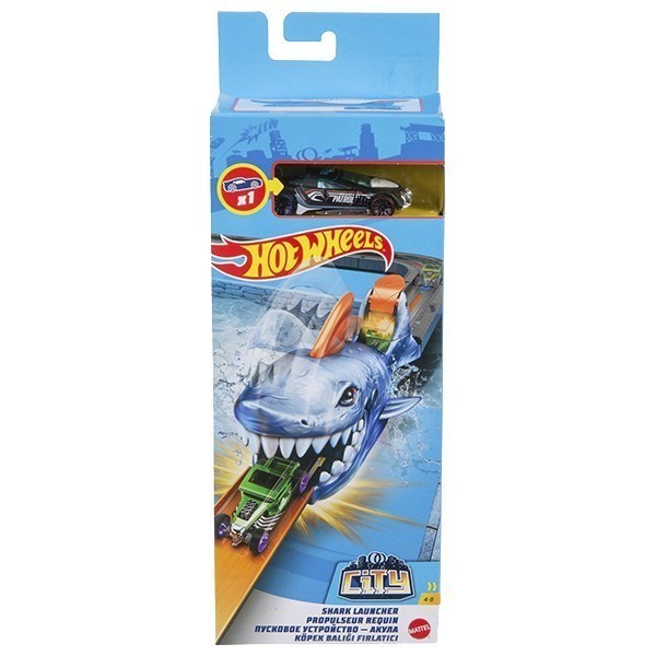 کیت ماشین بازی هات ویلز مدل Shark Launcher کد GVF41 - GVF43