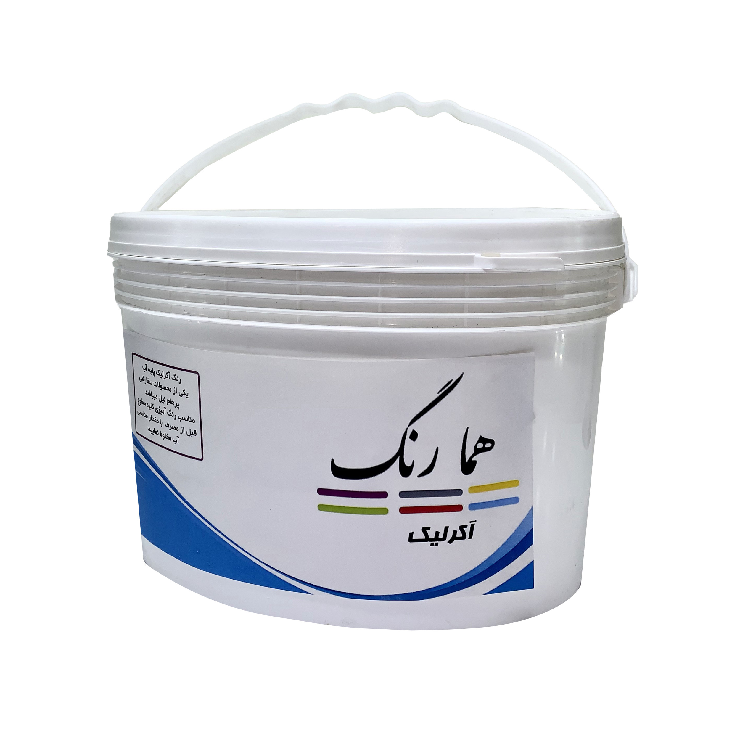 رنگ سفید اکریلیک مولتی کاور همارنگ کد M701 وزن 4.2 کیلوگرم