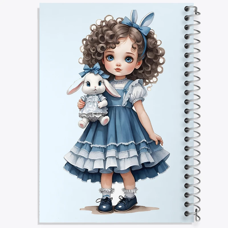 دفتر مشق 100 برگ خندالو طرح دخترانه کد N4520